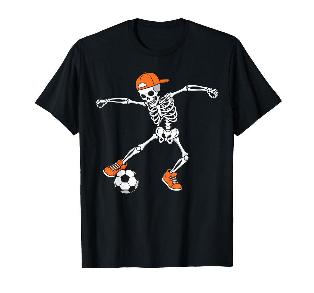 Halloween Soccer Skeleton Football T-Shirt - Aesthetic Graphic Unisex - T-Shirt, Sweatshirt, Hoodie