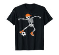 Halloween Soccer Skeleton Football T-Shirt - Aesthetic Graphic Unisex - T-Shirt, Sweatshirt, Hoodie