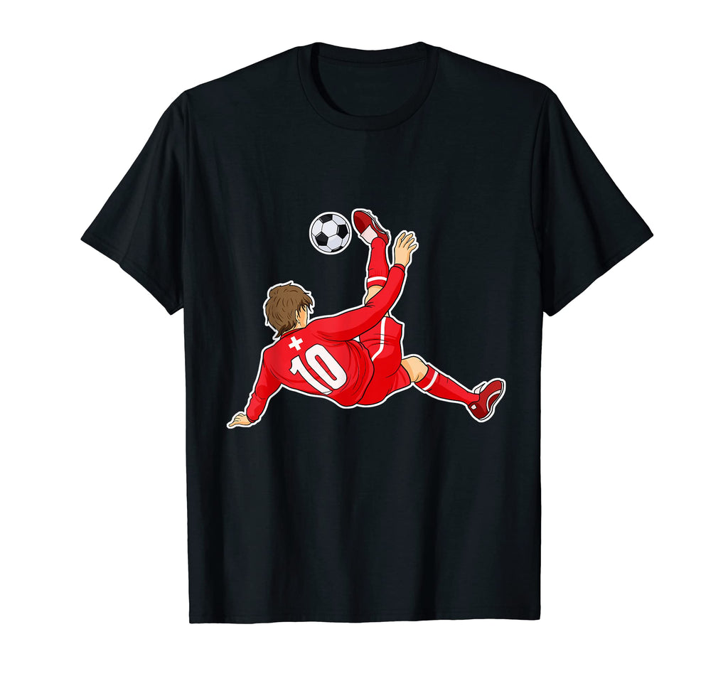 Swiss Flag Soccer Team I Soccer T-Shirt - Unique Graphic Men Women - T-Shirt, Sweatshirt, Hoodie