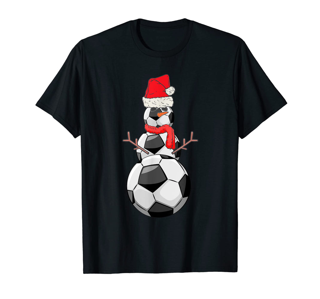 Soccer Snowman Funny Pajamas T-Shirt - Casual Everyday Wear Men Women - T-Shirt, Sweatshirt, Hoodie