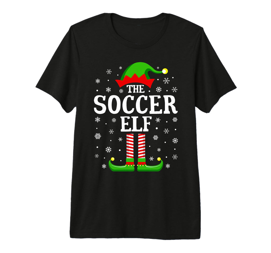 Soccer Elf Funny Family Matching Tri Blend T-Shirt - Unique Graphic Unisex - T-Shirt, Sweatshirt, Hoodie