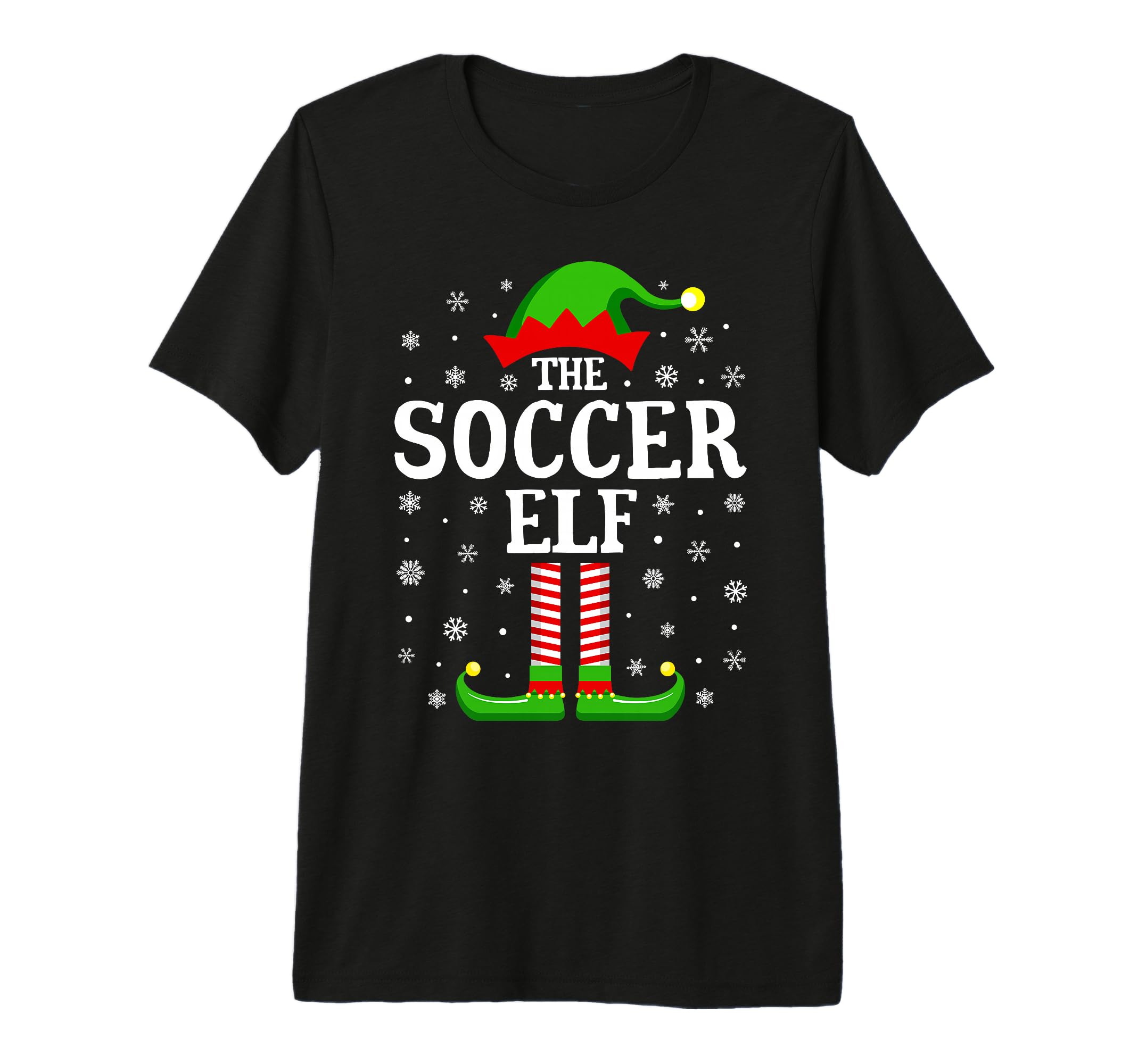 Soccer Elf Funny Family Matching Tri Blend T-Shirt - Unique Graphic Unisex - T-Shirt, Sweatshirt, Hoodie