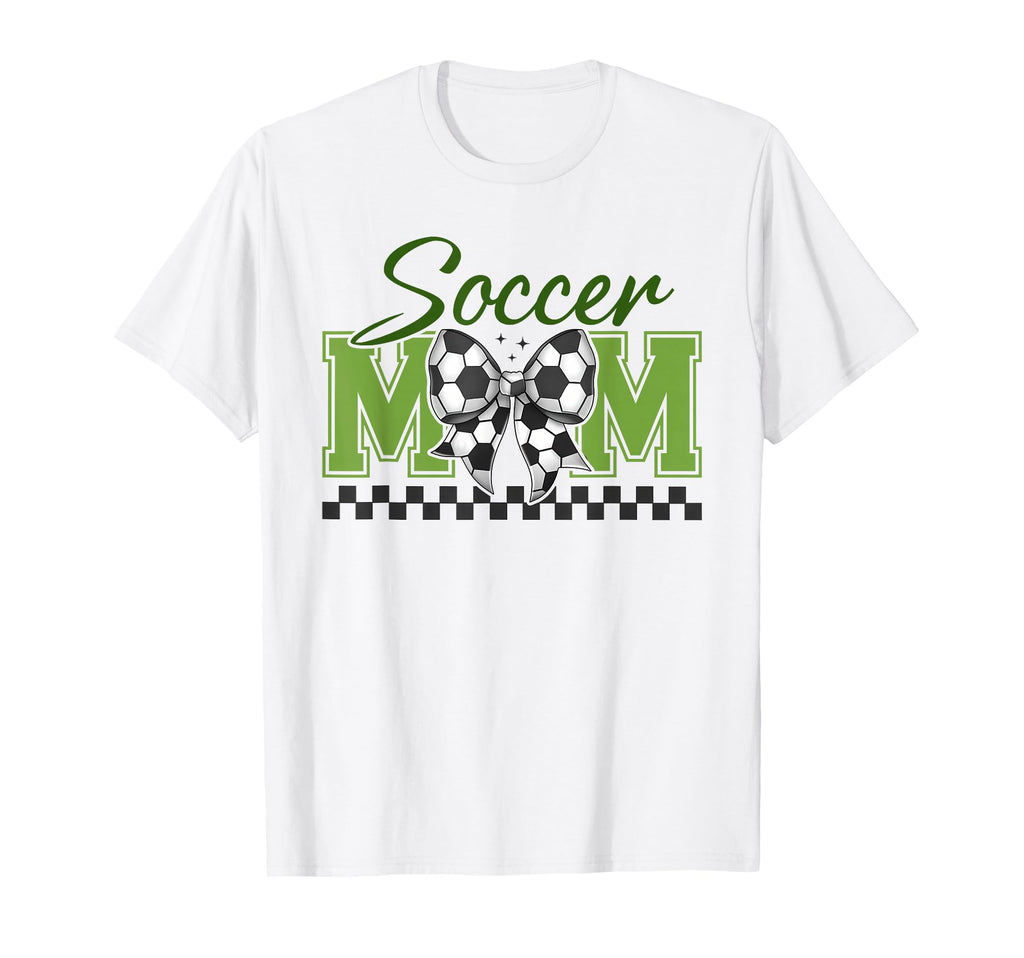 Groovy Soccer Mom Coquette Bow T-Shirt - Casual Everyday Wear Men Women - T-Shirt, Sweatshirt, Hoodie