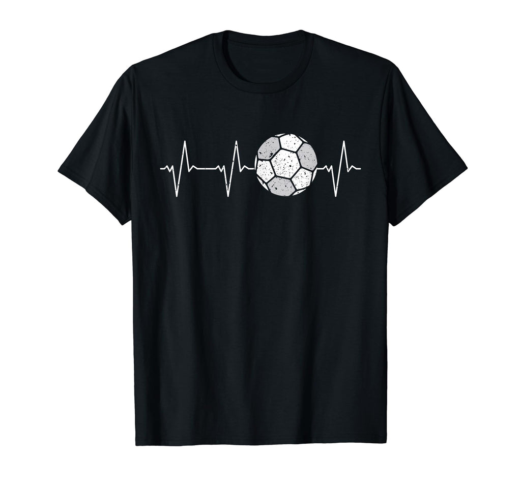 Soccer Heartbeat Ball Ekg Pulse T-Shirt - Fun Novelty Design for Adults - T-Shirt, Sweatshirt, Hoodie