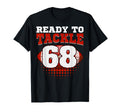 Football 68Th Birthday Player T-Shirt - Casual Everyday Wear for Adults - T-Shirt, Sweatshirt, Hoodie