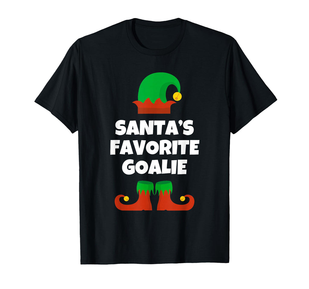 Santas Favorite Goalie Goalkeeper Goal T-Shirt - Novelty Apparel Unisex - T-Shirt, Sweatshirt, Hoodie