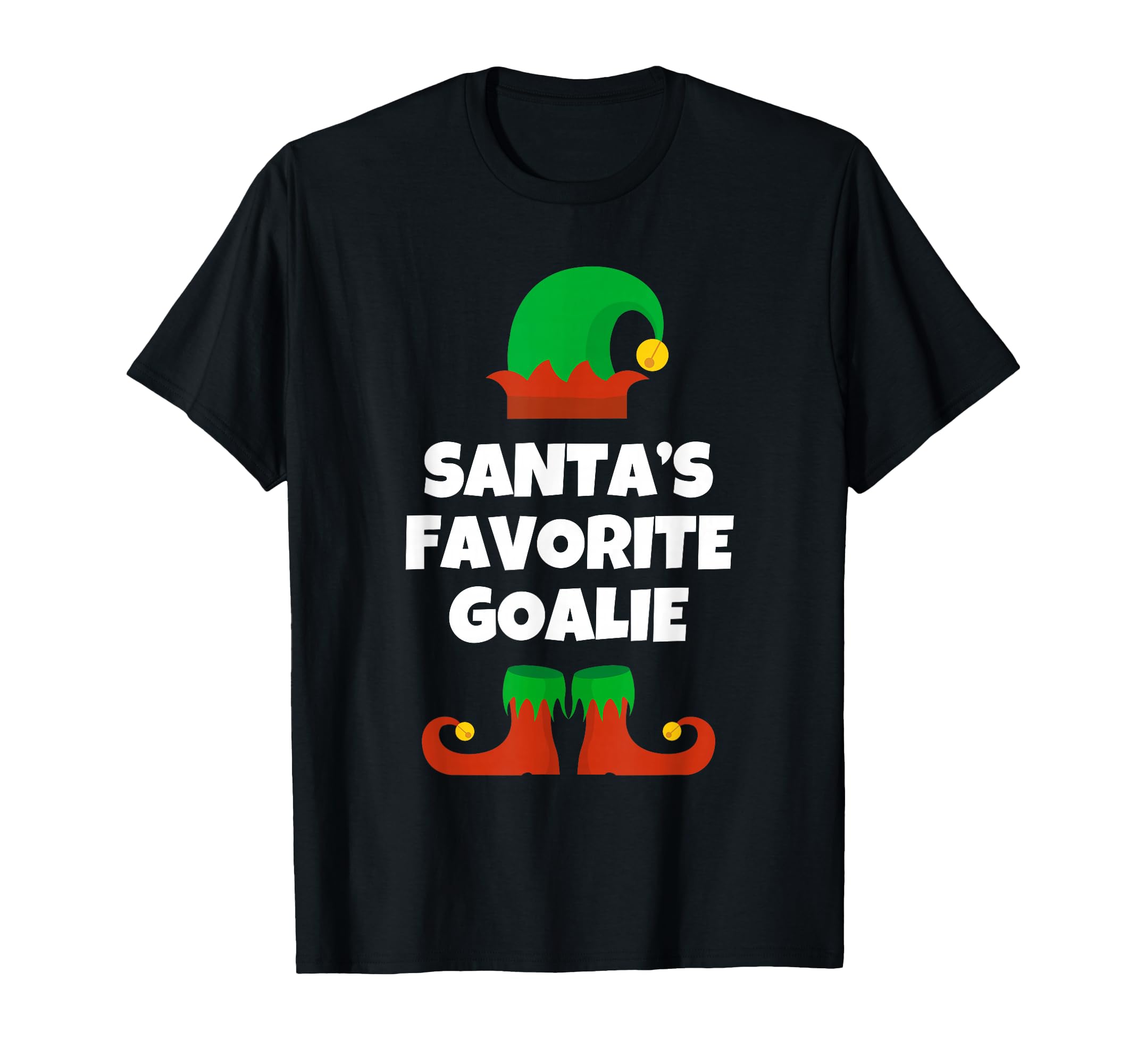 Santas Favorite Goalie Goalkeeper Goal T-Shirt - Novelty Apparel Unisex - T-Shirt, Sweatshirt, Hoodie