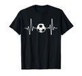 Soccer Heartbeat Football Lover T-Shirt - Novelty Apparel for Adults - T-Shirt, Sweatshirt, Hoodie