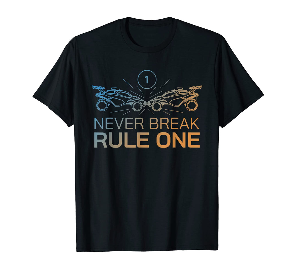Never Break Rule One Funny Soccer Car T-Shirt - Novelty Apparel for Adults - T-Shirt, Sweatshirt, Hoodie