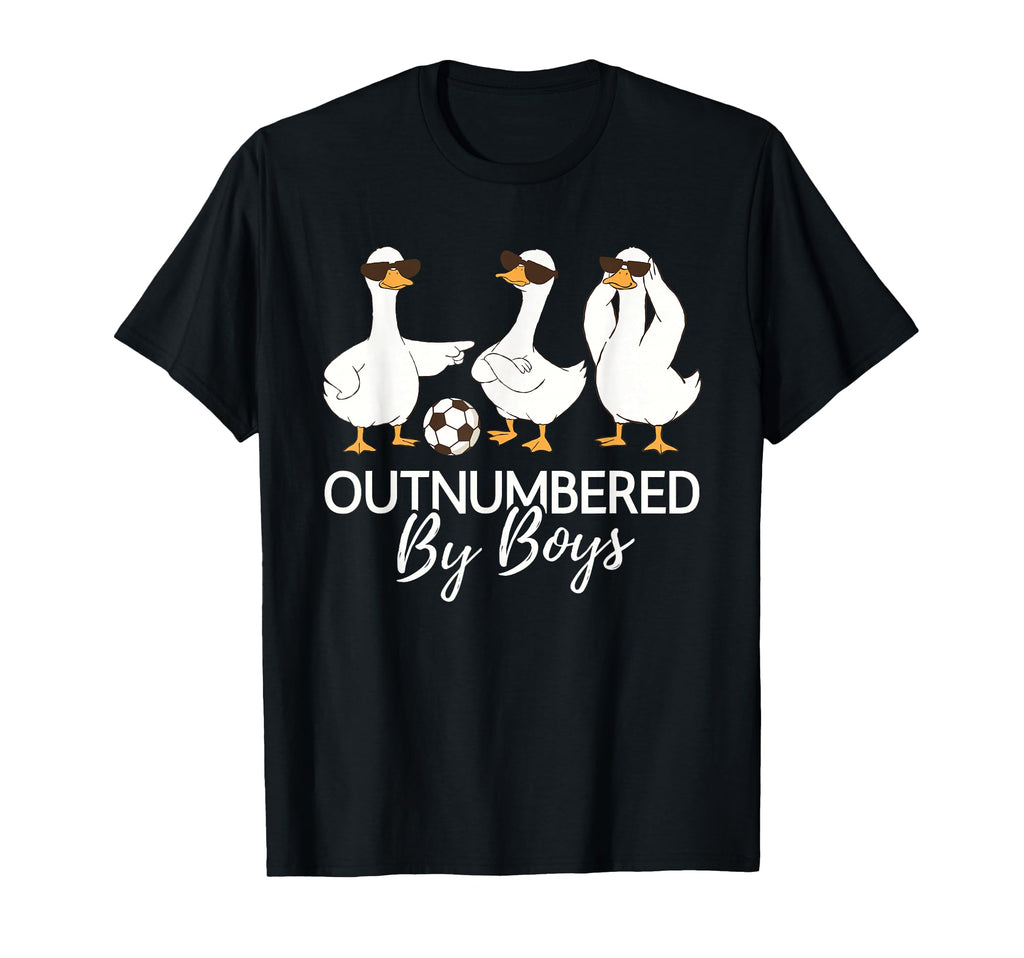 Outnumbered Soccer Funny Mom Dad Goose T-Shirt - Custom Art Print Unisex - T-Shirt, Sweatshirt, Hoodie