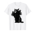 3 Headed Cat Grunge Alt 90S Goth Horror T-Shirt - Trendy Graphic for Adults - T-Shirt, Sweatshirt, Hoodie