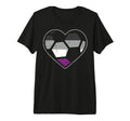 Soccer Heart Sport Lgbtq Asexual Ace T-Shirt - Fun Novelty Design Unisex - T-Shirt, Sweatshirt, Hoodie