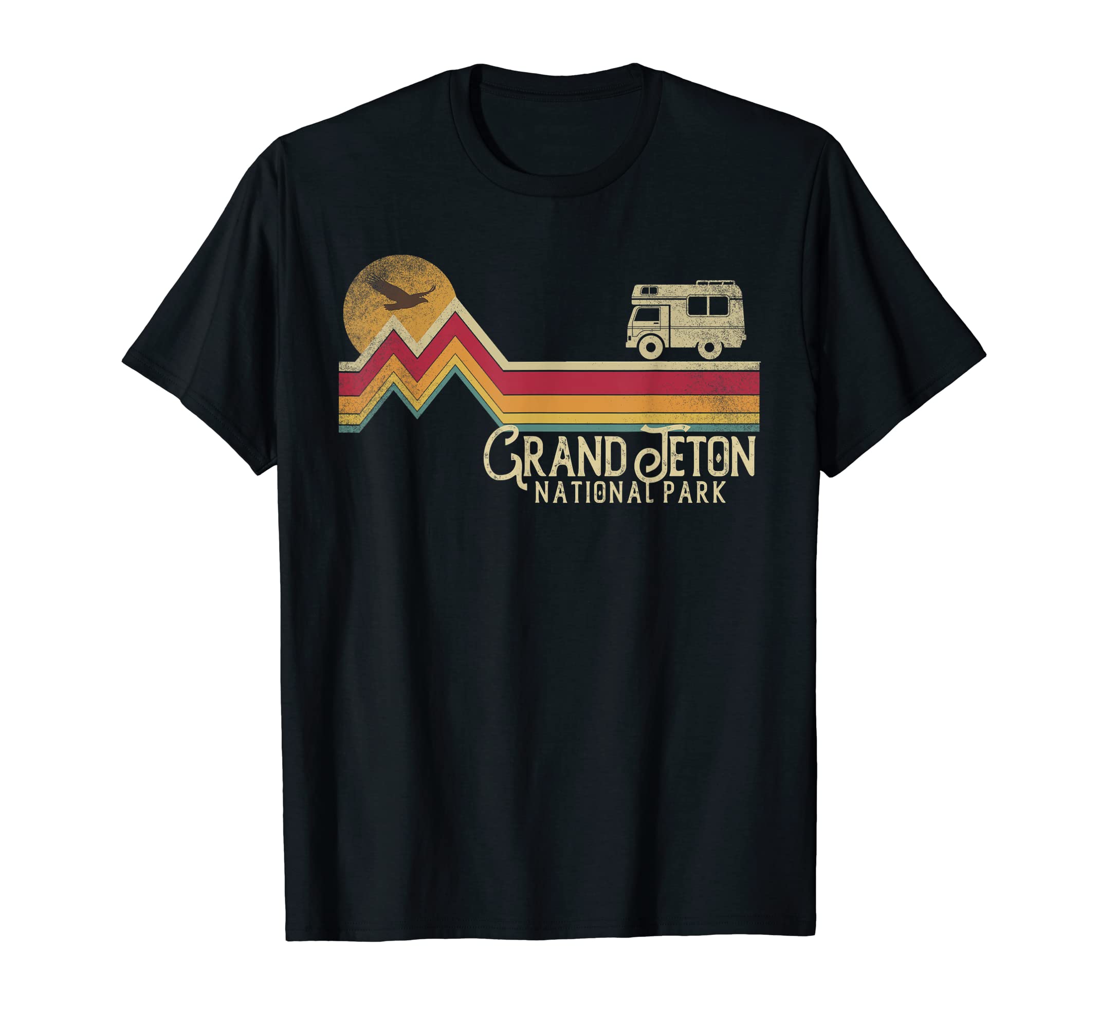 Grand Teton National Park Mountain T-Shirt - Fun Novelty Design for Adults - T-Shirt, Sweatshirt, Hoodie