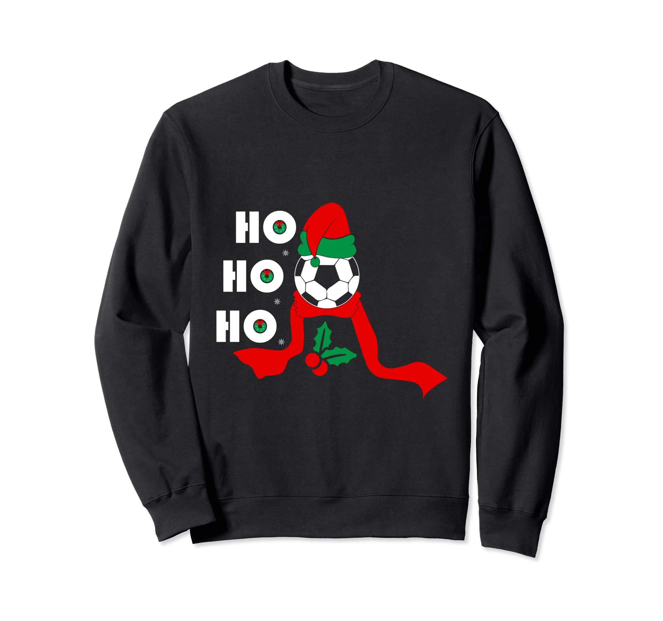 Family Soccer Sports Santa Hat Sweatshirt - Unique Graphic for Adults - T-Shirt, Sweatshirt, Hoodie