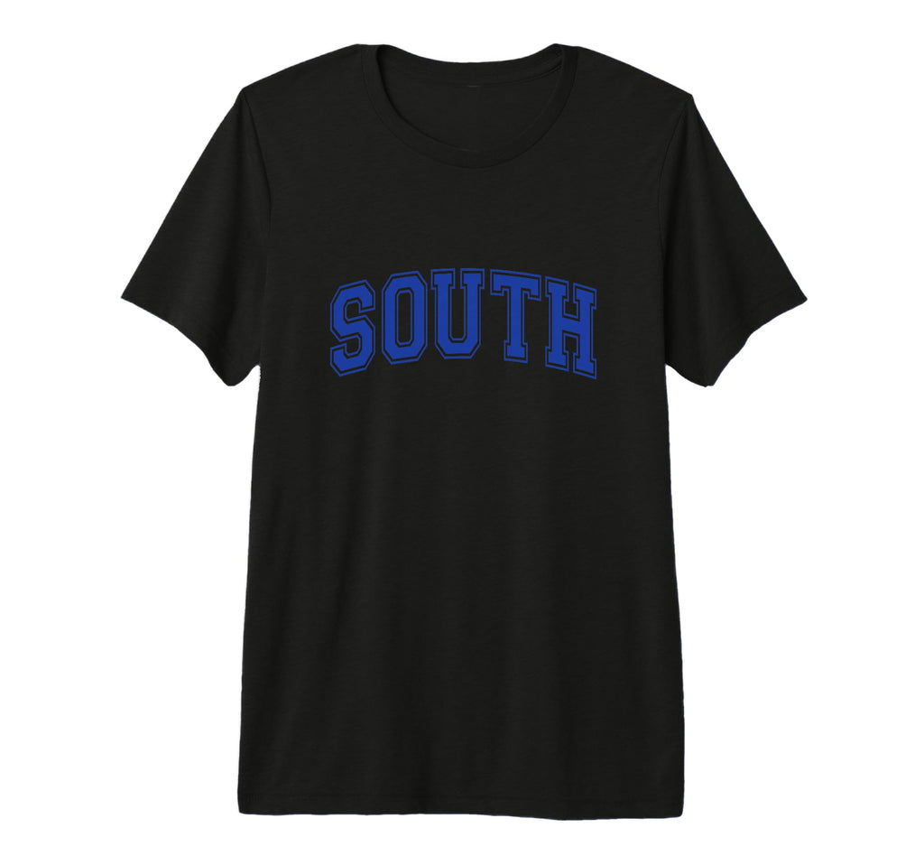 Blue South Team Colors Spirit T-Shirt - Casual Everyday Wear Men Women - T-Shirt, Sweatshirt, Hoodie