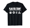 Plan Today Coffee Soccer Beer And T-Shirt - Minimalist Print Men Women - T-Shirt, Sweatshirt, Hoodie