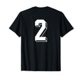 Number 2 Backside 80S 90S Team Jersey T-Shirt - Minimalist Print Men Women - T-Shirt, Sweatshirt, Hoodie