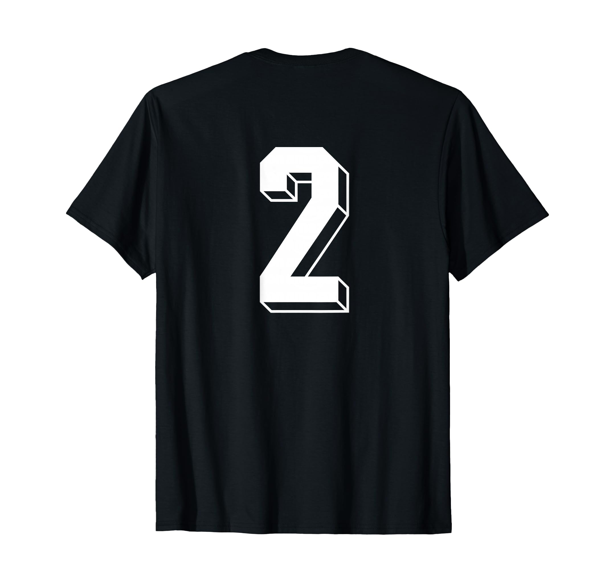 Number 2 Backside 80S 90S Team Jersey T-Shirt - Minimalist Print Men Women - T-Shirt, Sweatshirt, Hoodie