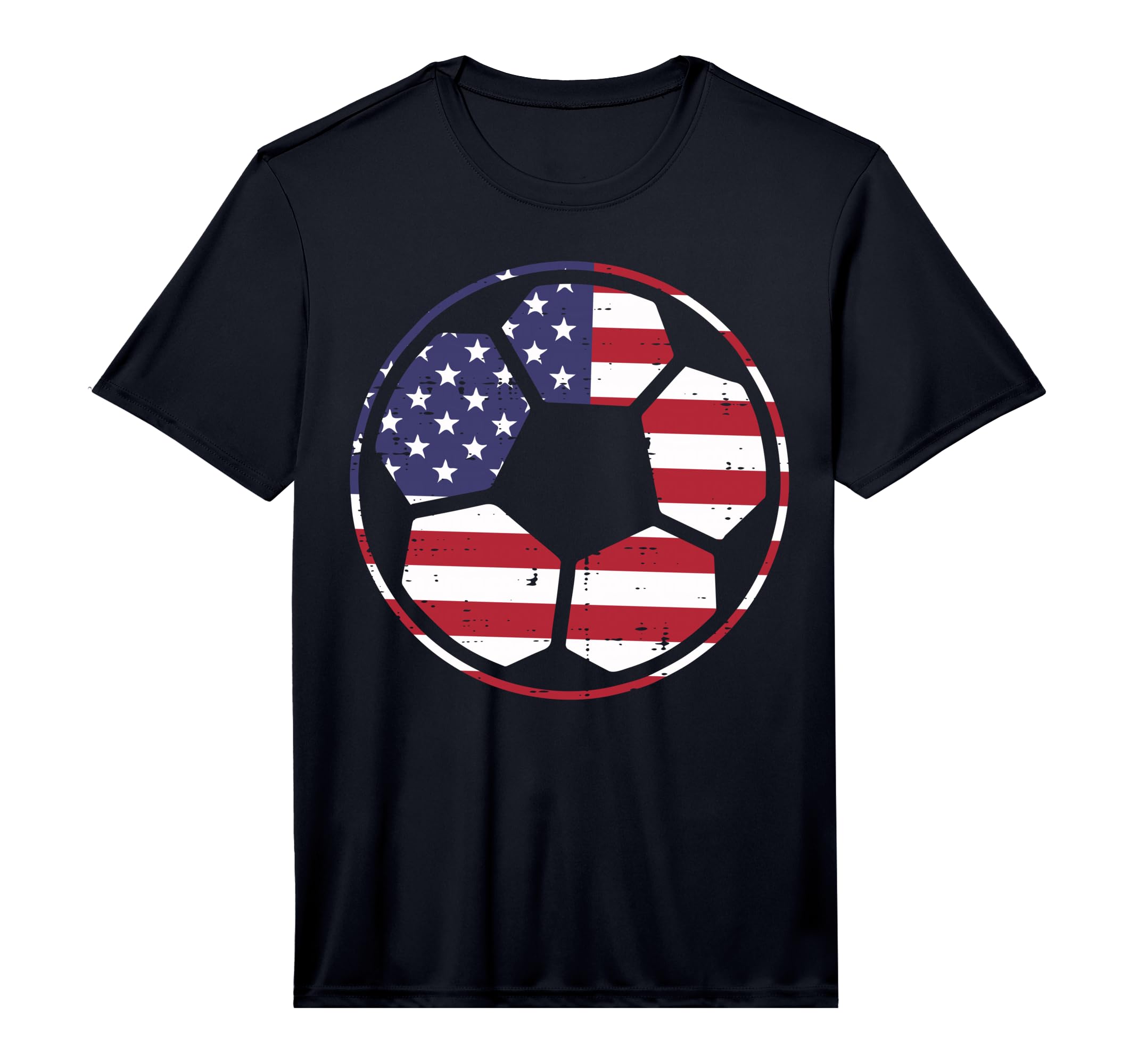 Us Flag Soccer Ball Football 4Th July T-Shirt - Trendy Graphic Unisex - T-Shirt, Sweatshirt, Hoodie