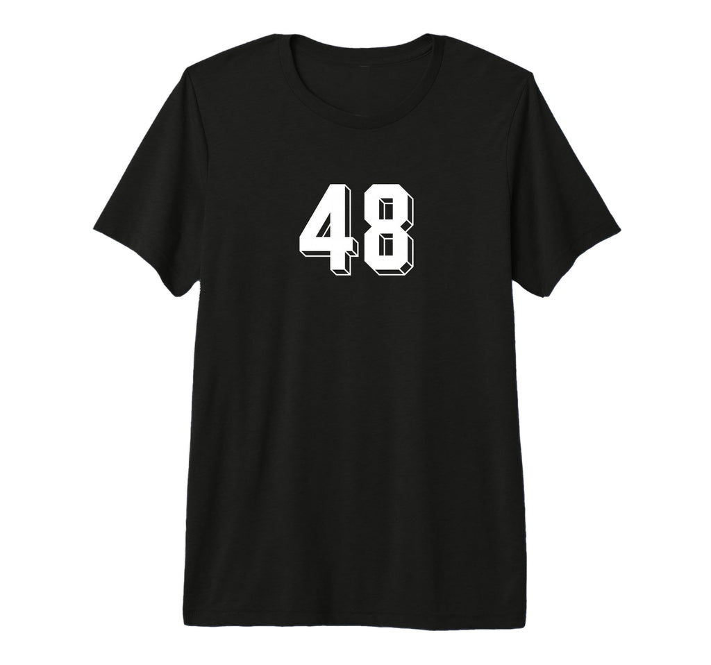 Number 48 80S 90S Soccer Team Jersey T-Shirt - Novelty Apparel for Adults - T-Shirt, Sweatshirt, Hoodie