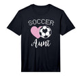 Mens Soccer Aunt Love Heart Auntie T-Shirt - Streetwear Style Men Women - T-Shirt, Sweatshirt, Hoodie