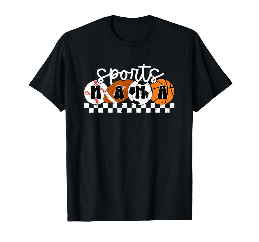 Sports Mama Baseball Football T-Shirt - Casual Everyday Wear for Adults - T-Shirt, Sweatshirt, Hoodie