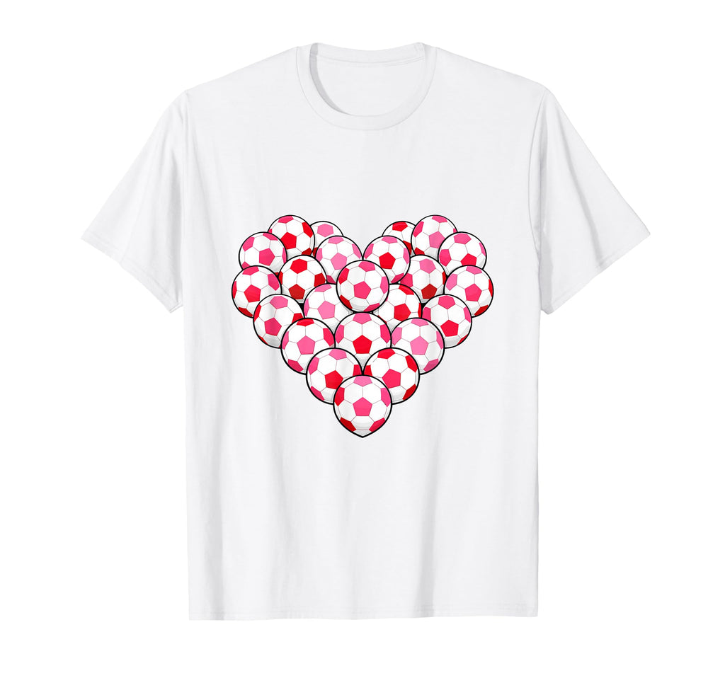 Heart Shaped Soccer Ball Artwork T-Shirt - Minimalist Print Unisex - T-Shirt, Sweatshirt, Hoodie