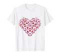 Heart Shaped Soccer Ball Artwork T-Shirt - Minimalist Print Unisex - T-Shirt, Sweatshirt, Hoodie