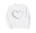 Soccer School Player Heart Silhouette I Sweatshirt - Graphic Print Unisex - T-Shirt, Sweatshirt, Hoodie