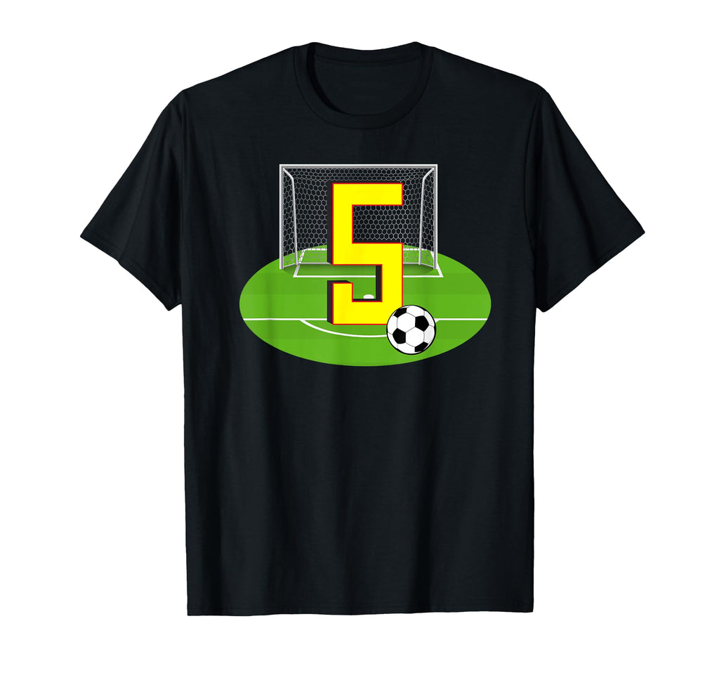 Number 5 5Th Birthday Soccer 5 Years T-Shirt - Fun Novelty Design Unisex - T-Shirt, Sweatshirt, Hoodie