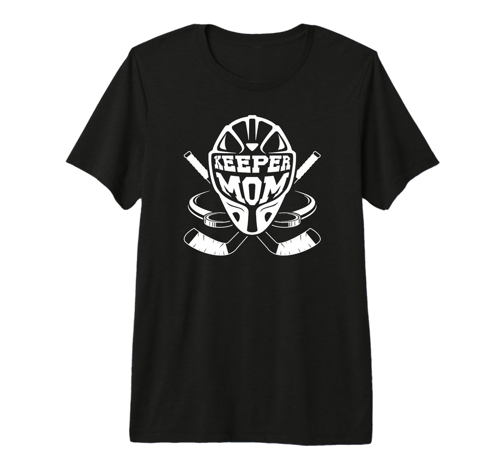 Ice Hockey Keeper Mom Ice Hockey T-Shirt - Minimalist Print Unisex - T-Shirt, Sweatshirt, Hoodie