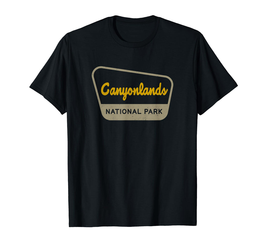 Canyonlands National Park Two Tone Sign T-Shirt - Fun Novelty Design Unisex - T-Shirt, Sweatshirt, Hoodie