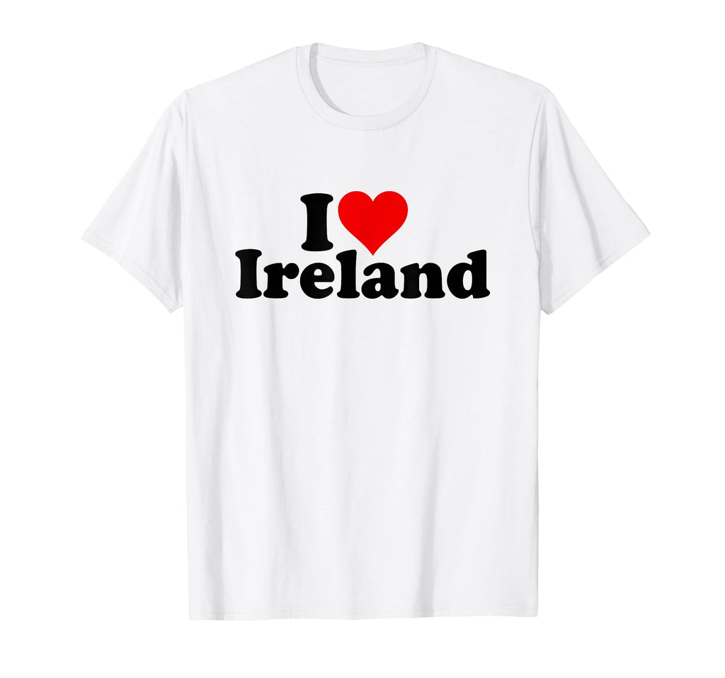 I Love Heart Ireland Irish T-Shirt - Fun Novelty Design Men Women - T-Shirt, Sweatshirt, Hoodie