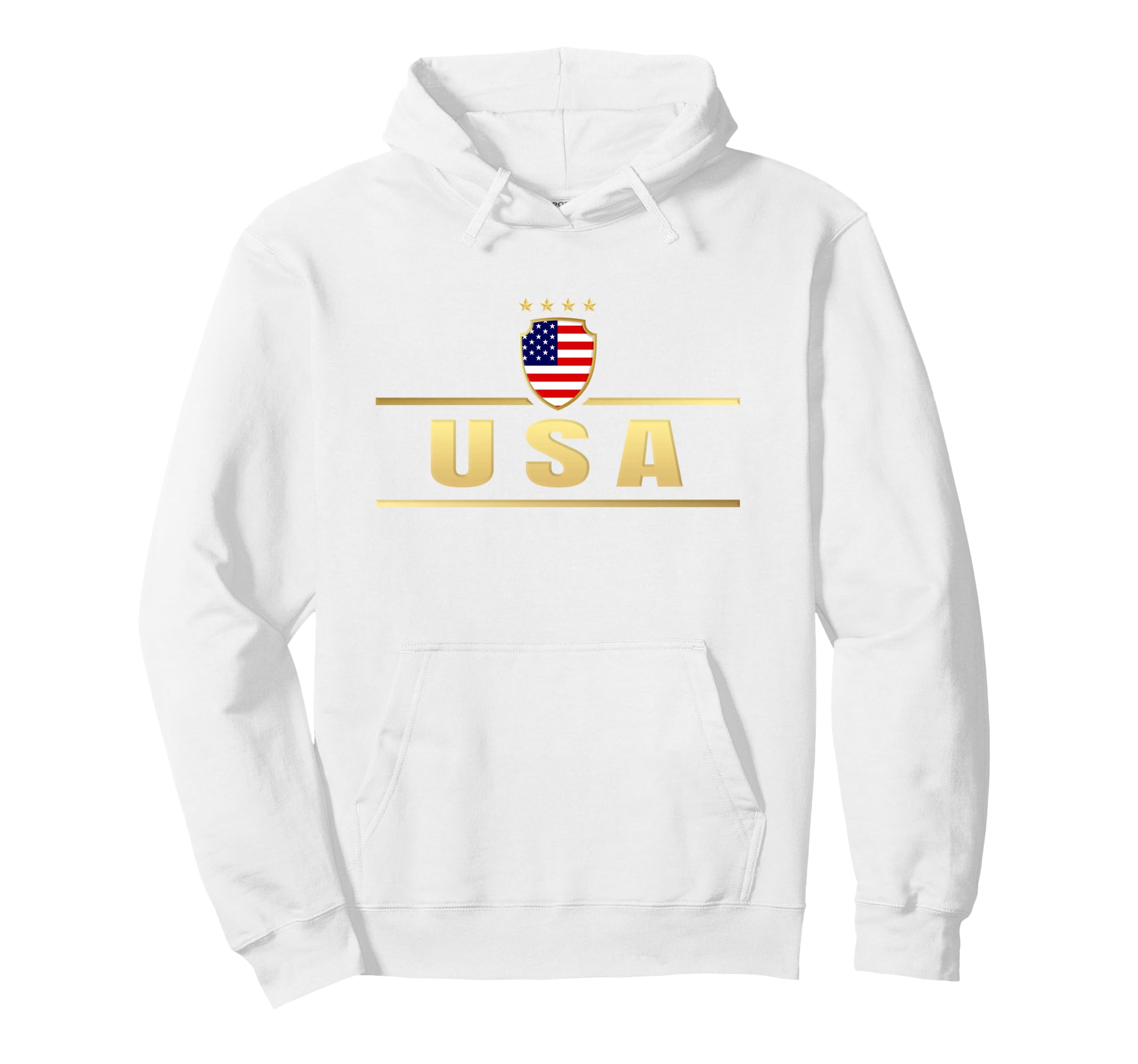 Womens Soccer American Flag Soccer Hoodie - Minimalist Print for Adults - T-Shirt, Sweatshirt, Hoodie