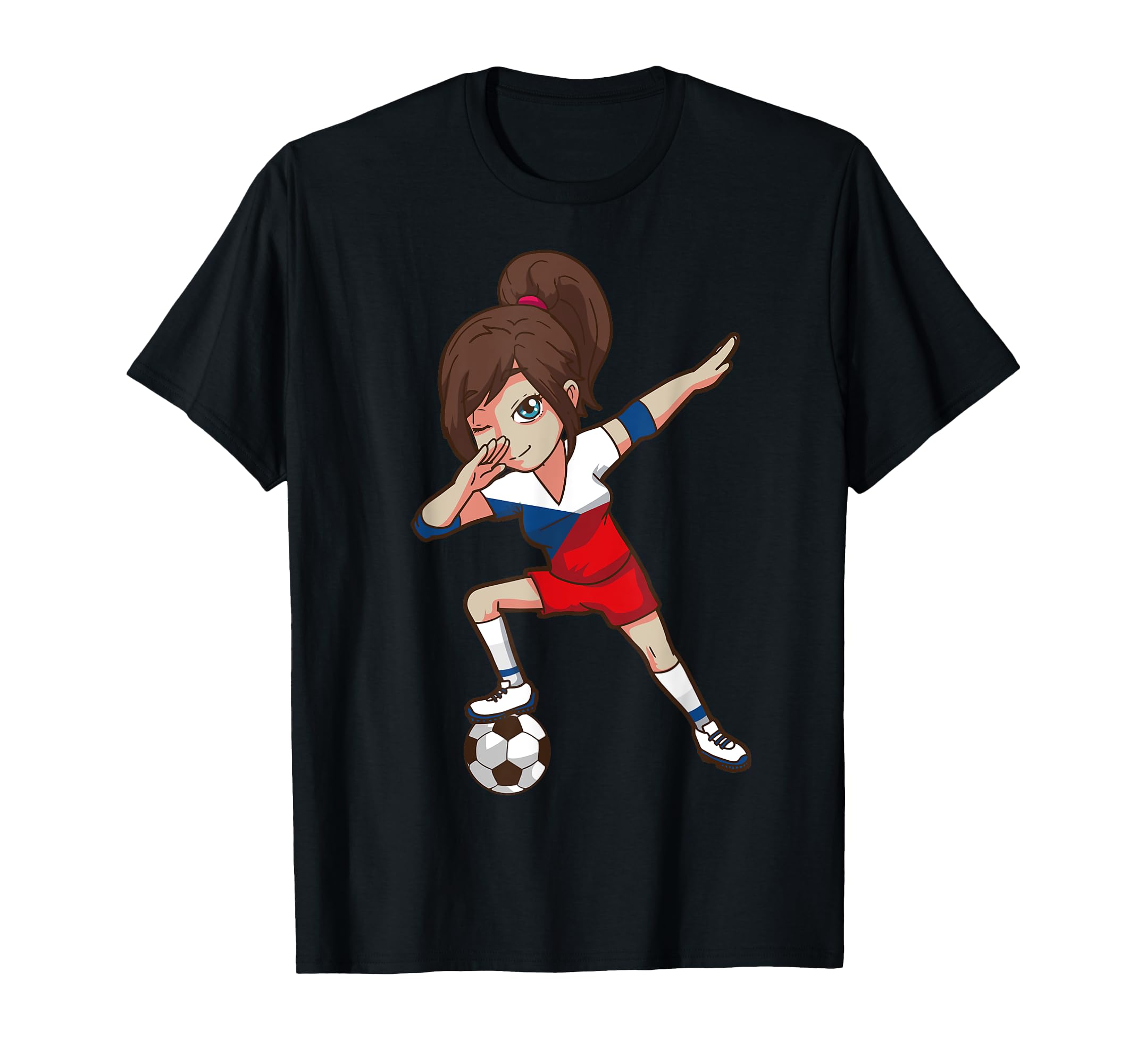 Soccer Fan Czech Republic Flag T-Shirt - Casual Everyday Wear Men Women - T-Shirt, Sweatshirt, Hoodie