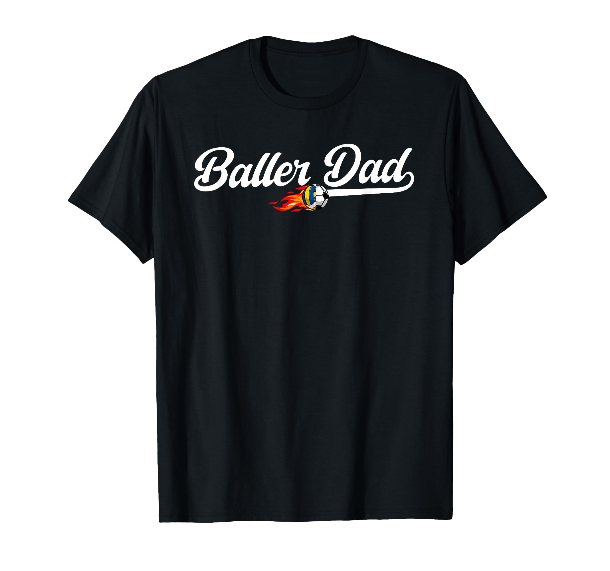 Baller Dad Volleyball Soccer Dad T-Shirt - Custom Art Print for Adults - T-Shirt, Sweatshirt, Hoodie