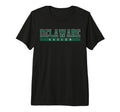 Delaware Soccer Green Text Tri Blend T-Shirt - Unique Graphic Men Women - T-Shirt, Sweatshirt, Hoodie