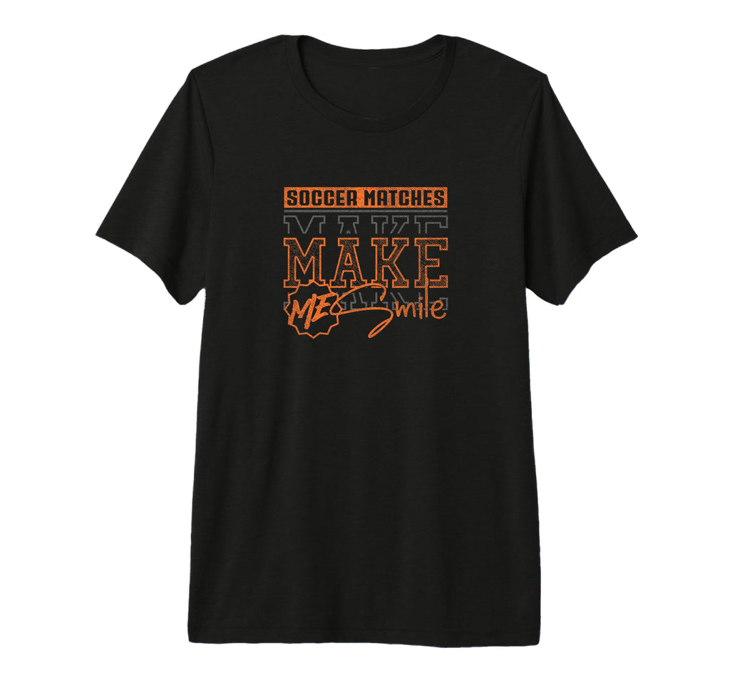 Soccer Matches Maike Me Smile Funny T-Shirt - Trendy Graphic Men Women - T-Shirt, Sweatshirt, Hoodie