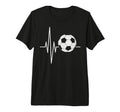Heartbeat Soccer Player Ball T-Shirt - Casual Everyday Wear Men Women - T-Shirt, Sweatshirt, Hoodie