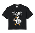 Off To Watch Soccer Mom Goose Drinking Sweatshirt - Graphic Print Unisex - T-Shirt, Sweatshirt, Hoodie