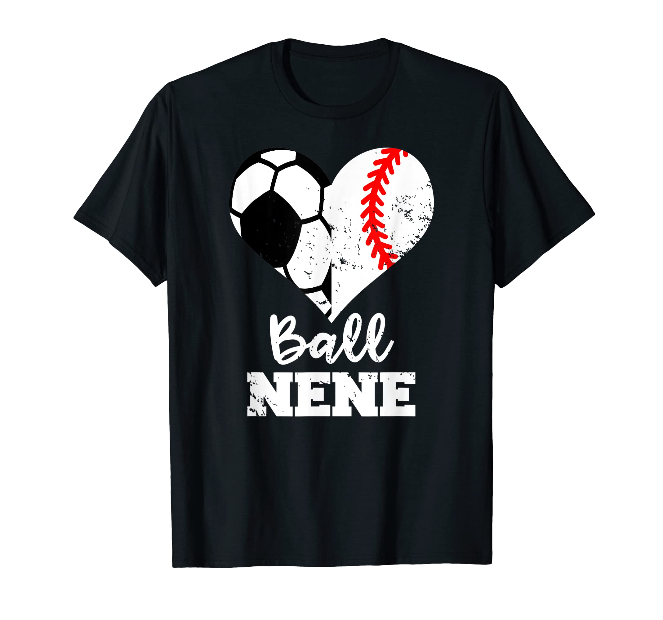 Ball Nene Heart Funny Soccer Baseball T-Shirt - Minimalist Print Unisex - T-Shirt, Sweatshirt, Hoodie