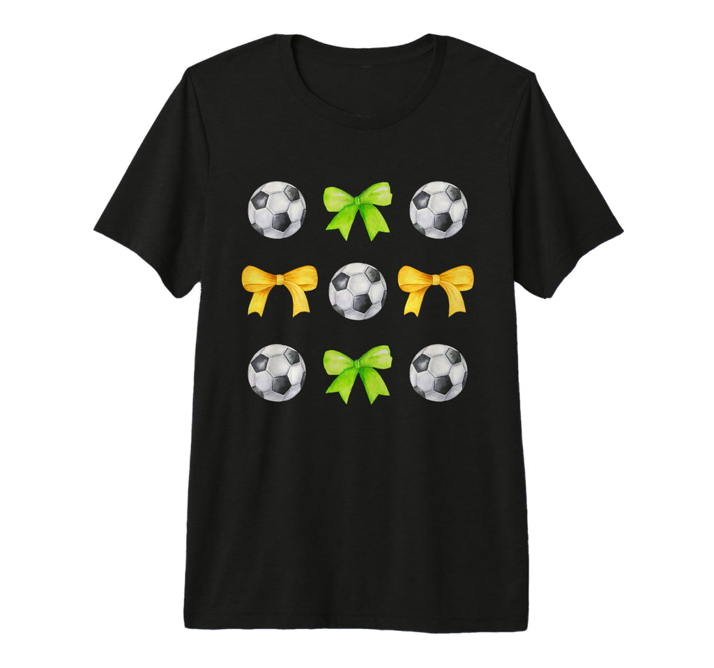 Soccer Balls Bows Womens Soccer Player T-Shirt - Fun Novelty Design Unisex - T-Shirt, Sweatshirt, Hoodie