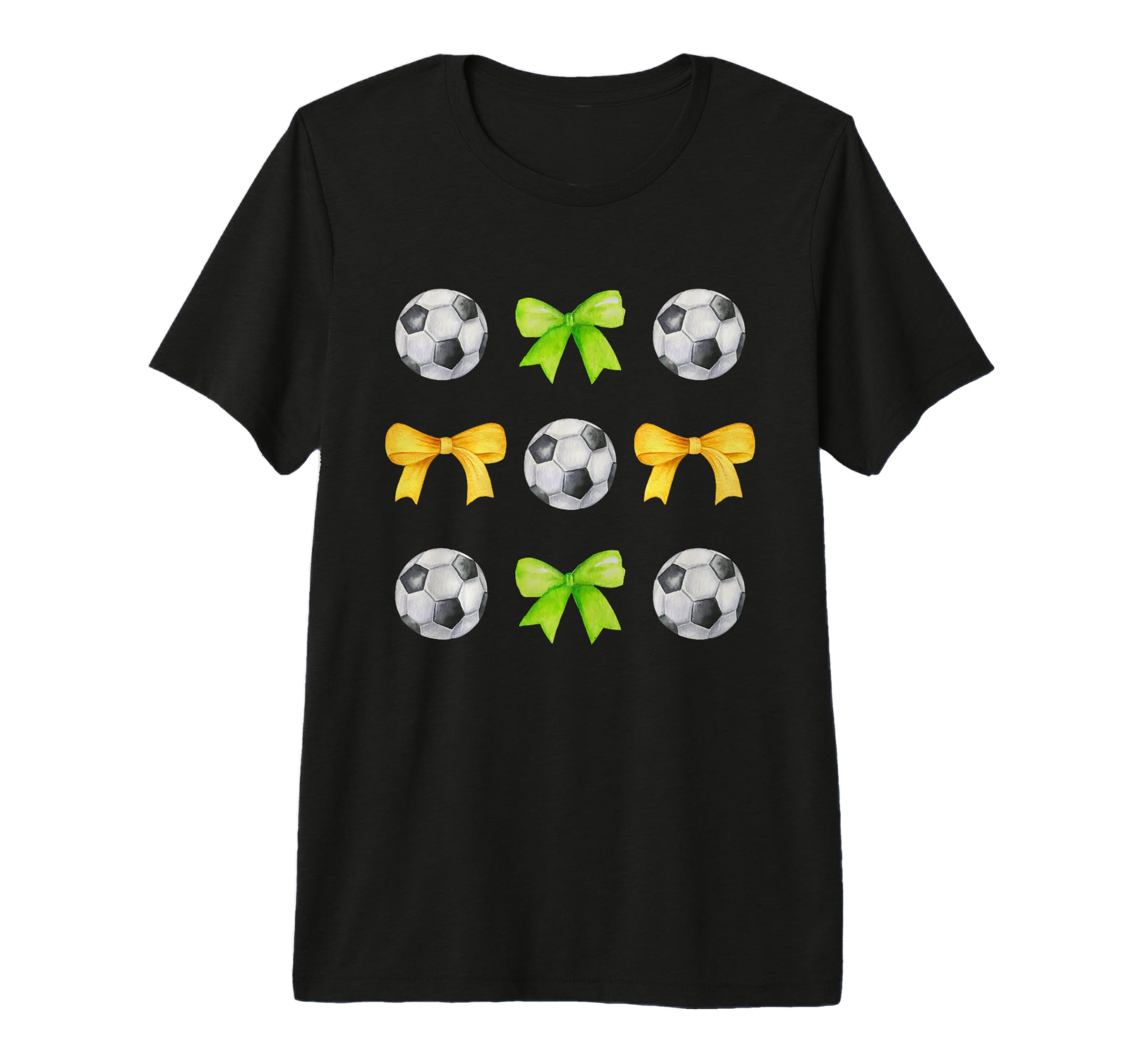 Soccer Balls Bows Womens Soccer Player T-Shirt - Fun Novelty Design Unisex - T-Shirt, Sweatshirt, Hoodie