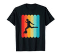 Soccer Player Silhouette Lines 80S T-Shirt - Aesthetic Graphic for Adults - T-Shirt, Sweatshirt, Hoodie