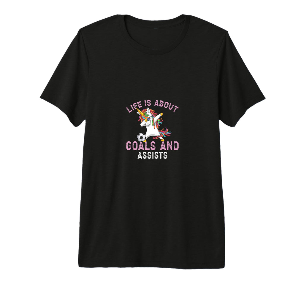 Funny Life Is About Goals And Assists T-Shirt - Minimalist Print Men Women - T-Shirt, Sweatshirt, Hoodie