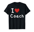 I Love Coach Heart Text Sport T-Shirt - Casual Everyday Wear for Adults - T-Shirt, Sweatshirt, Hoodie