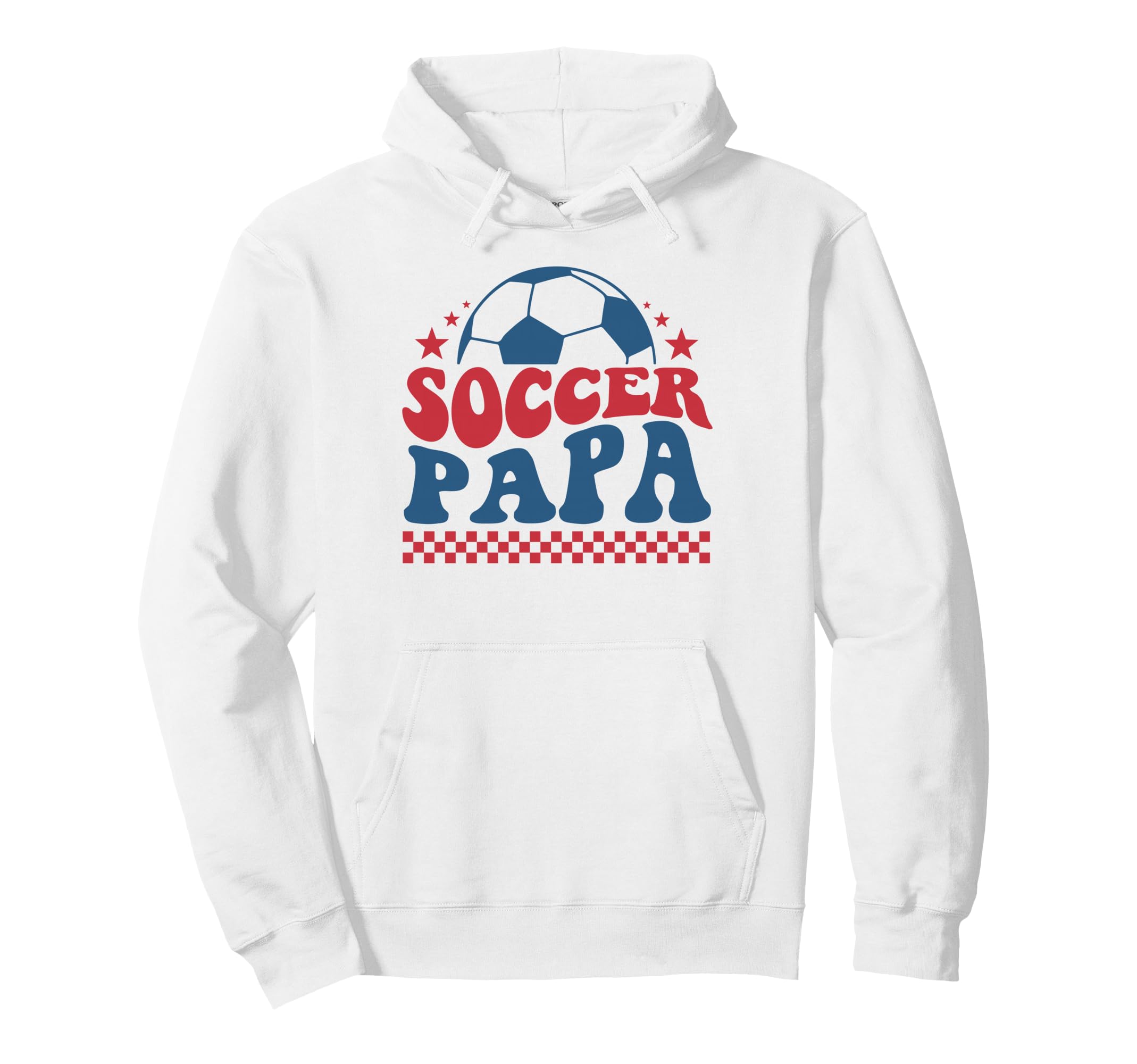 Soccer Papa Dad Soccer Fan Support Hoodie - Custom Art Print for Adults - T-Shirt, Sweatshirt, Hoodie
