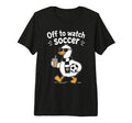 Off To Watch Soccer Mom Goose Drinking T-Shirt - Trendy Graphic Unisex - T-Shirt, Sweatshirt, Hoodie
