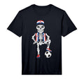 Croatia Soccer Skeleton Fan Team Gift T-Shirt - Custom Art Print Unisex - T-Shirt, Sweatshirt, Hoodie