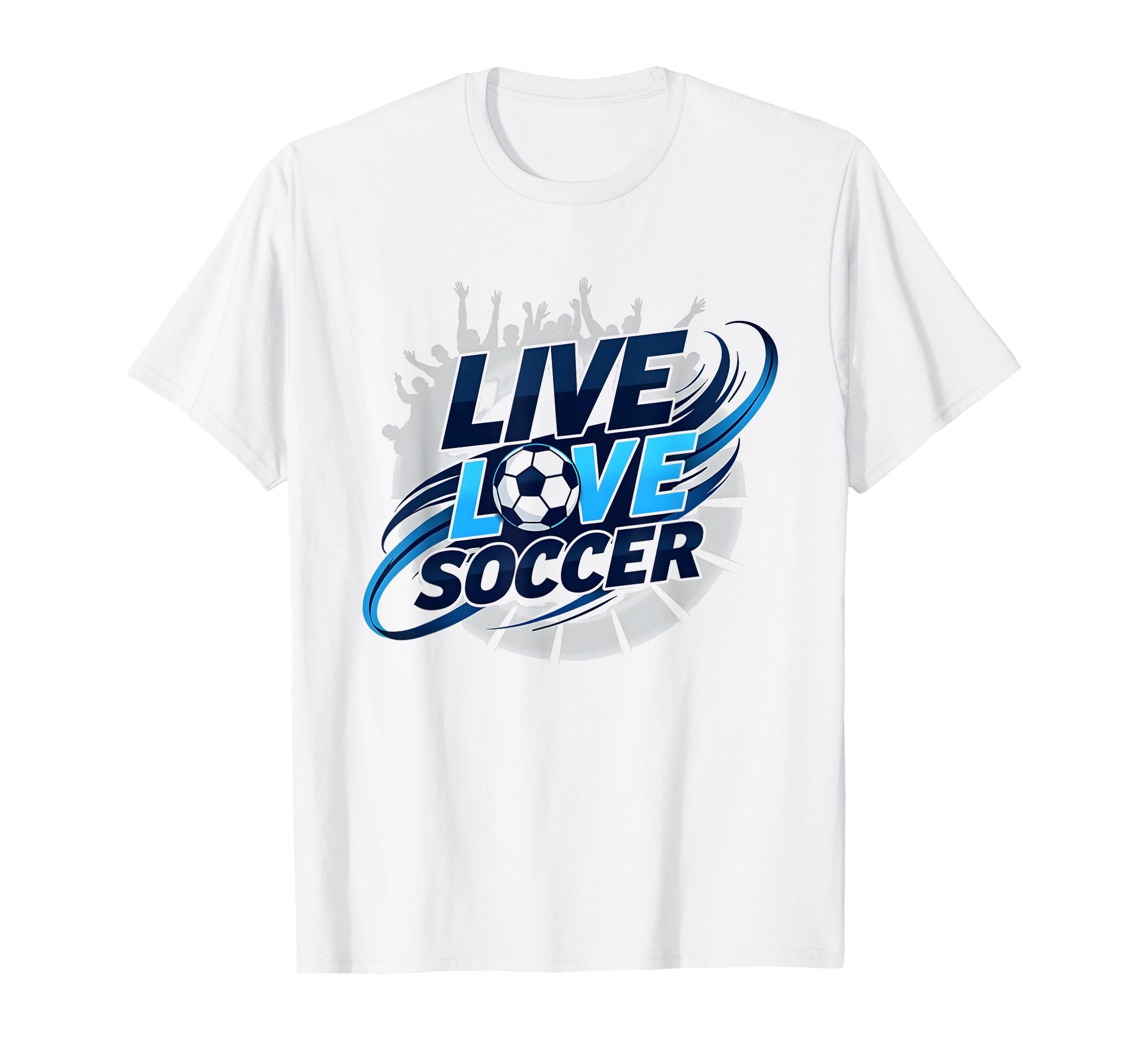 Soccer Mom Live Love Soccer Sweatshirt - Minimalist Print for Adults - T-Shirt, Sweatshirt, Hoodie